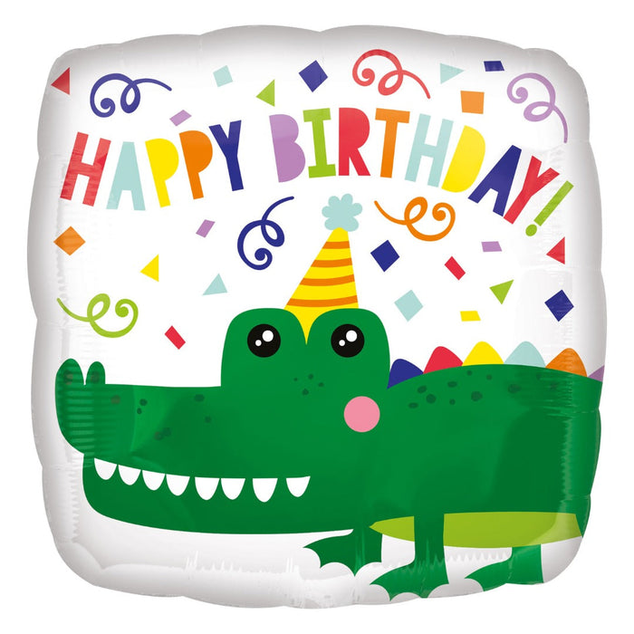 Happy Birthday Croc Foil Balloon