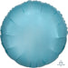 18 Inch Round Metallic Pastel Blue Plain Foil (Flat)