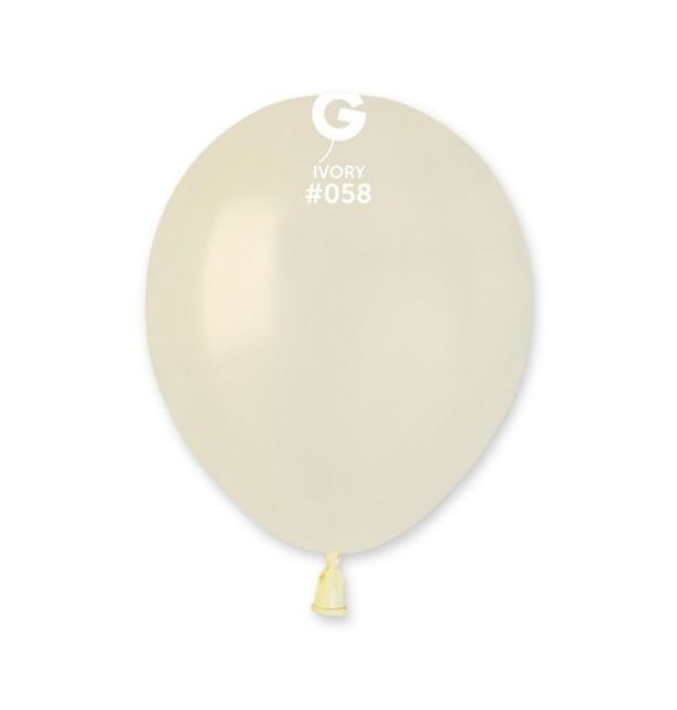 Metallic Ivory Balloons #058