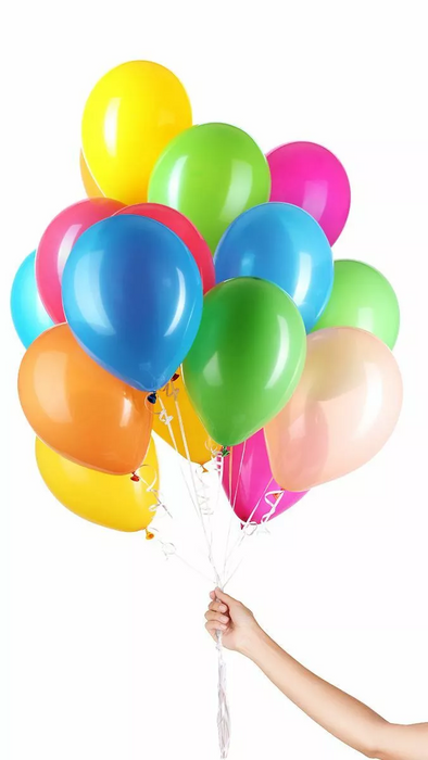 30 x 9'' Latex Balloons + Ribbon