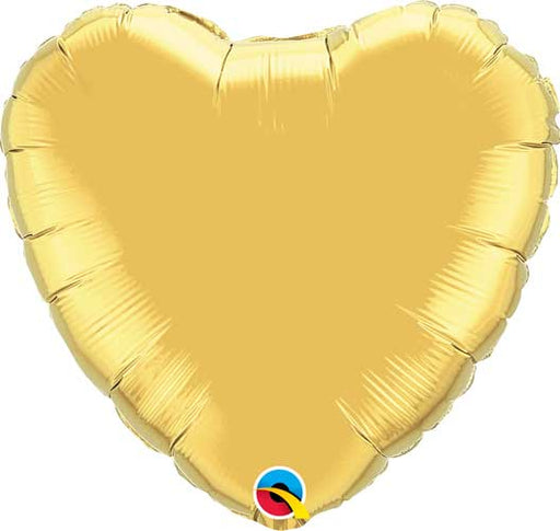 18 Inch Metallic Gold Heart (Flat)