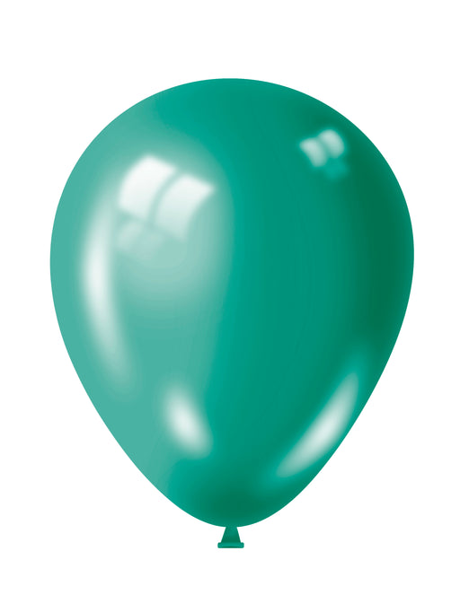 12" Aqua Shiny Balloons 15pk