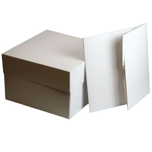 White Cake Boxes 12'' 304 X 152Mm Sq