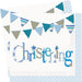 Blue Christening Napkins (16pk)