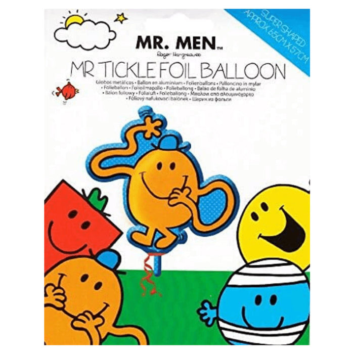 Mr. Men Mr Tickle Super Shaped Foil Balloon 65Cm X 57Cm