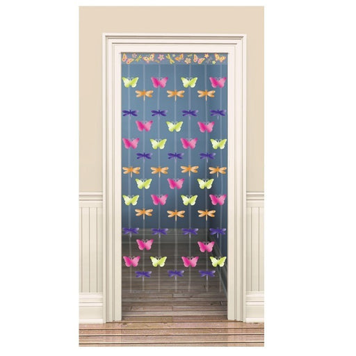 Foil Doorway Curtain Butterflies