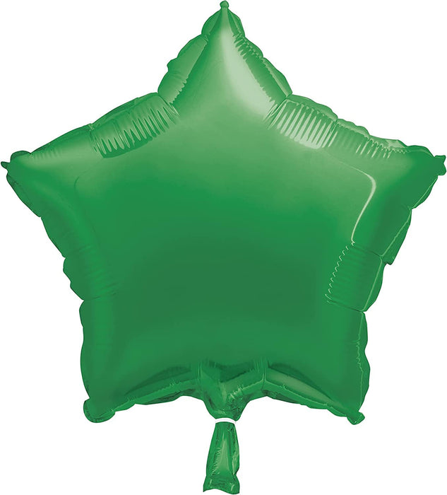 Unique Foil Balloon 18'' Solid Star Green Foil