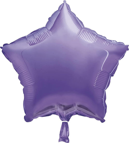 Unique Foil Balloons 18'' Solid Star Lavender Foil