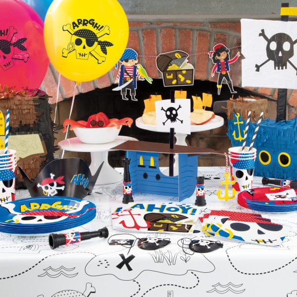 Unique Tablecover Ahoy Pirate Colouring Table Cover
