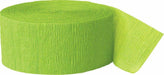 Unique Party Lime Green Crepe Paper Streamer 81ft