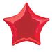 Unique Party Foil Balloons Ruby red Solid Star Foil Balloon 20"