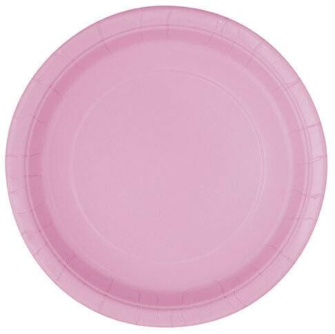 Unique Party Soft Pink Paper Dessert Plates 8pk