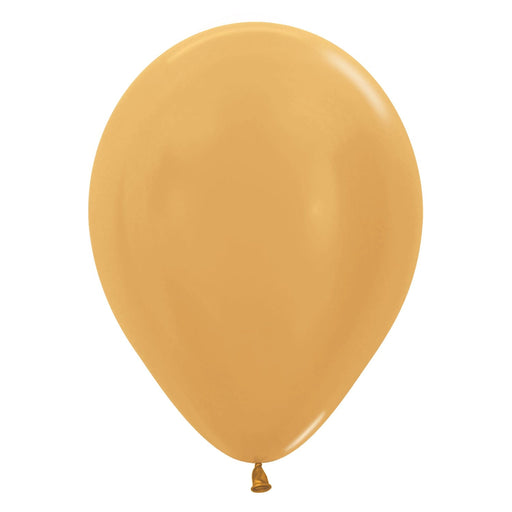 Sempertex Latex Balloons 5 Inch (100pk) Metallic Gold