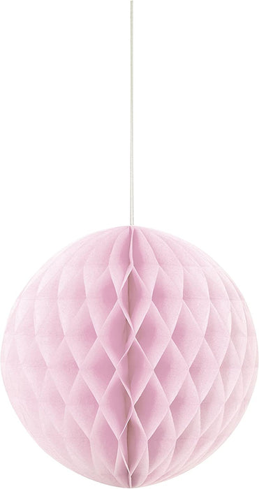 Soft Pink Paper Honeycomb Ball Decoration