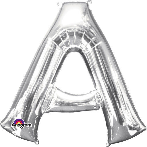 16'' Foil Letter A - Silver Packaged Air Fill (Anagram)