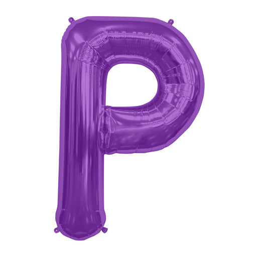 34'' Super Shape Foil Letter P - Purple