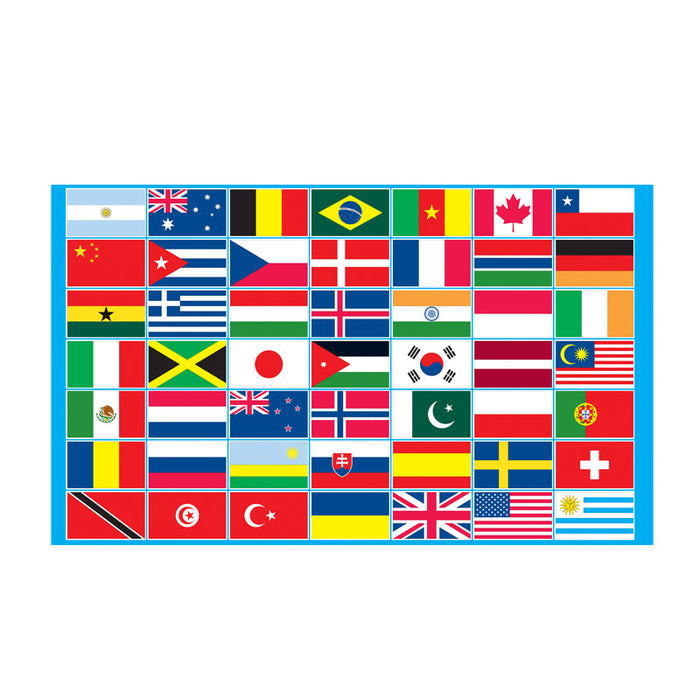 Multi Nations Flag 5X3Ft