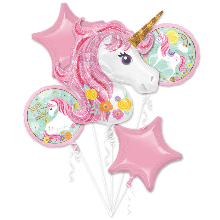 Magical Unicorn Bouquet Foil Balloon