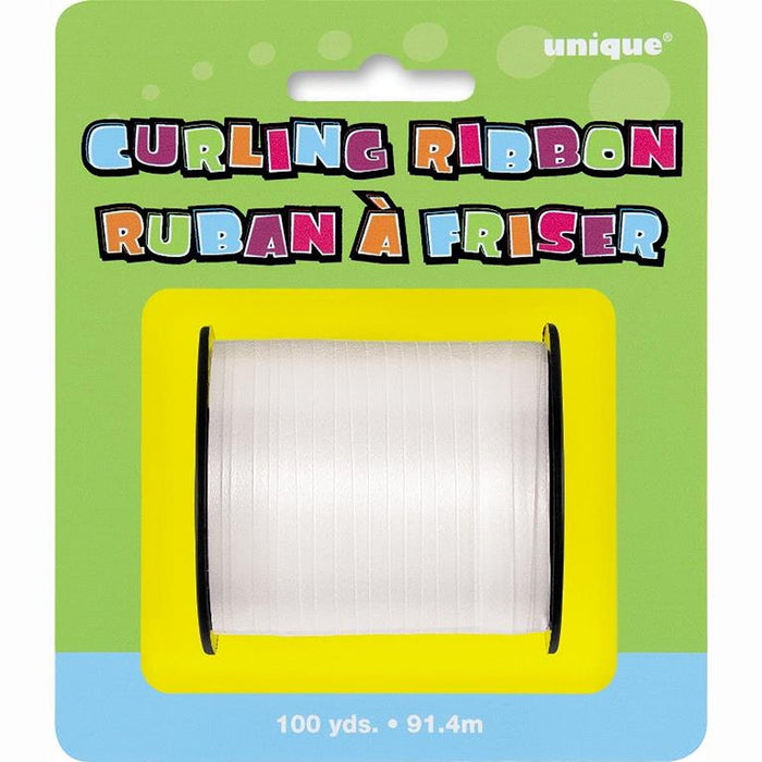 White Curling Ribbon 100 yards