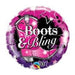 18'' Boots & Bling Foil Balloon