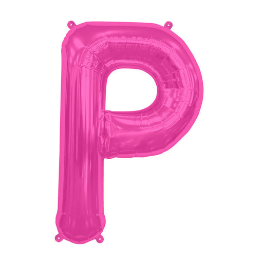 16'' Foil Letter P - Magenta Packaged Air Fill