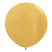 Sempertex Latex Balloons 24 Inch (3pk) Metallic Gold