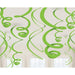 Green Plastic Swirl Decoration 55.8Cm 12pk