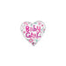 18'' Baby Girl Heart Foil Balloon