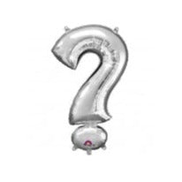 16'' Foil Symbol ? - Silver Packaged Air Fill Anagram