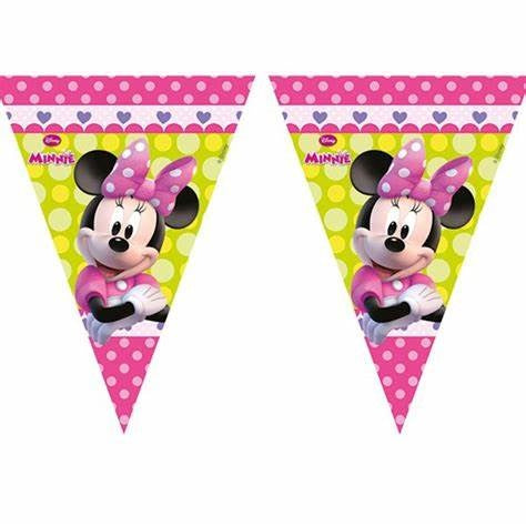 Minnie Mouse Flag Bunting 2.3mtr