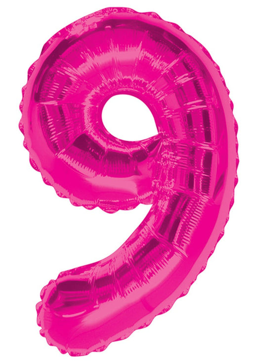 Giant Pink Foil Number '9' Balloon