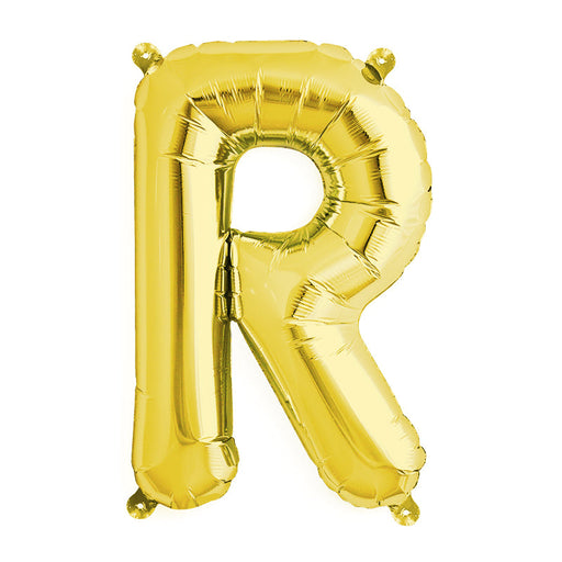 16'' Foil Letter R - Gold Packaged Air Fill