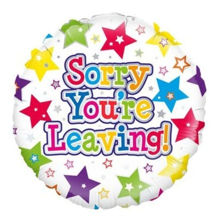 18'' Sorry Your Leaviing Stars Balloon