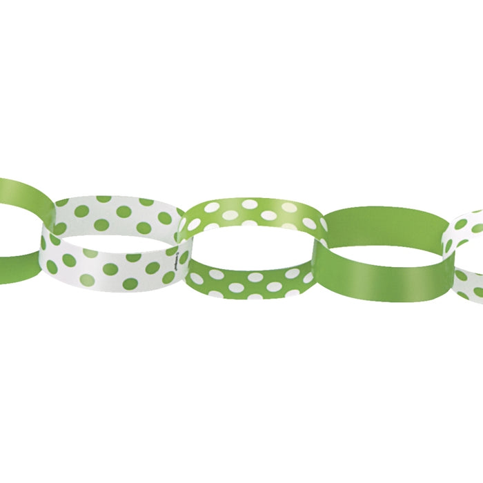 Lime Green Paper Chain 5ft