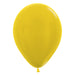 Sempertex Latex Balloons 5 Inch (100pk) Metallic Yellow