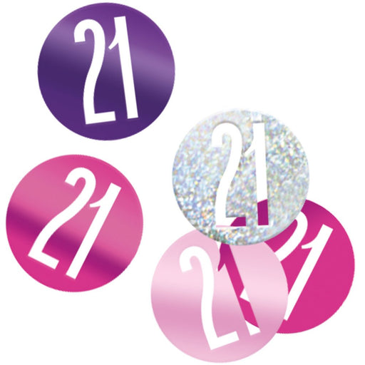 Pink Glitz 21 Confetti 14G