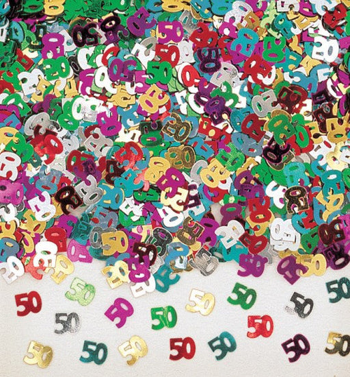 Confetti Met Numeral 50 Multi