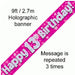 Foil Banner 13Th Birthday Pink