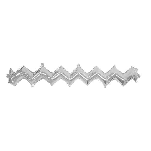 Silver Zig Zag Wall With Valve (Airfill Unpackaged) 5Pk