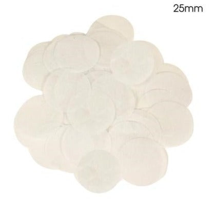 White Tissue Confetti 25Mm X 100G