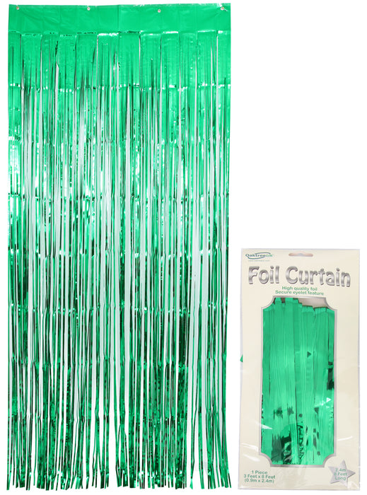 Green Shimmer Curtain 0.90M X 2.40M