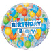 Birthday Boy Prism Round Foil Balloon 18''