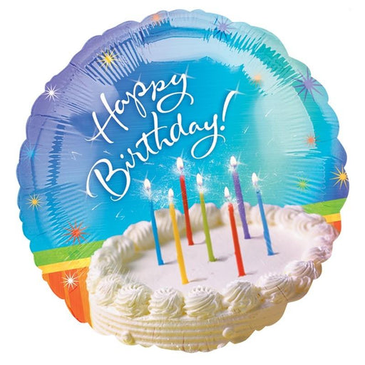 18'' Happy Birthday Cake & Candles