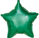 19'' Packaged Star Green Foil Balloon