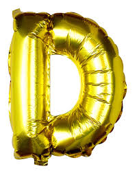 16'' Gold Letter D Foil