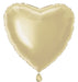 18'' Packaged Heart Champagne Gold Foil Balloon