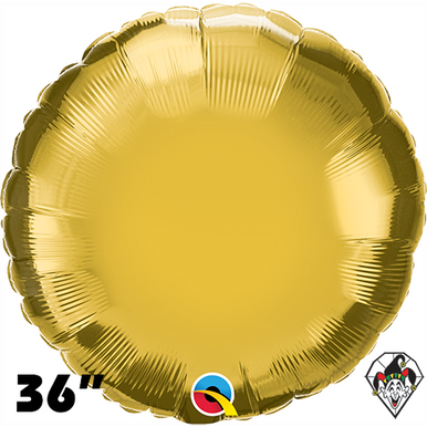 36'' Metallic Gold Round Foil (Flat)