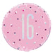 18'' Glitz Pink & Silver Round Foil Balloon  16