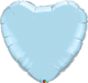 9 Inch Light Blue Heart Foil (Flat)