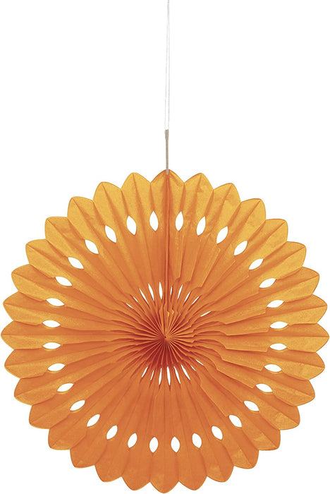 Solid Orange Fan Decoration